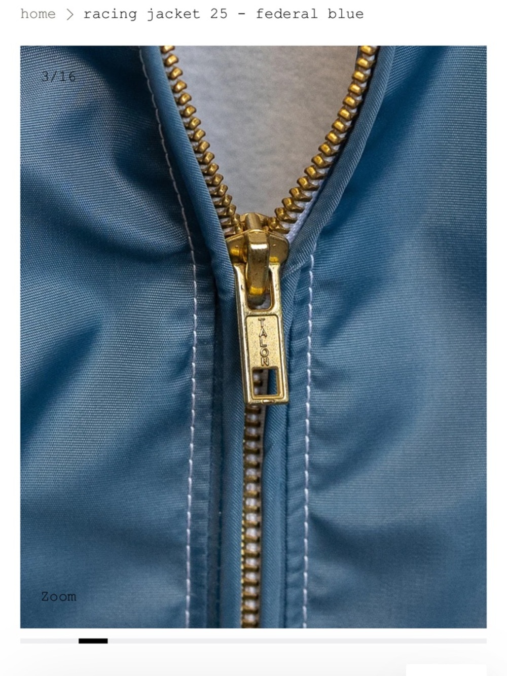 BIRDWELL Beach Britches NWT Racing Jacket 25 in Federal Blue with Racing Stripes - Picture 4 of 8